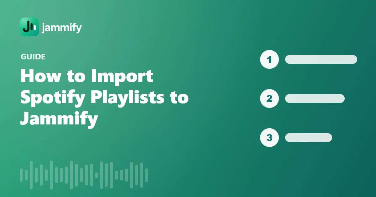How to Import Spotify Playlists to Jammify (Step-by-Step)